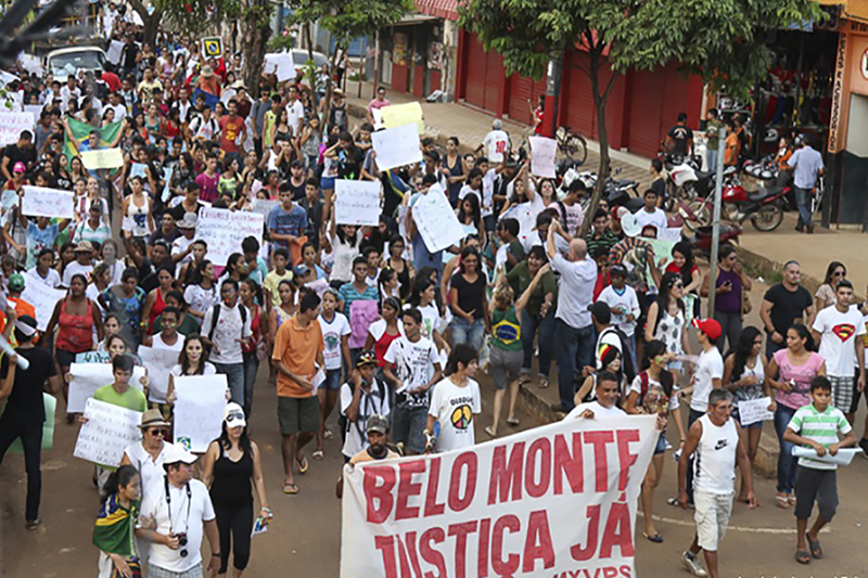 manifestação contra Belo Monte