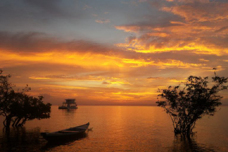 Rio Tapajós, um dos milhares de cursos d’água que alimentam a Bacia Amazônica. (Foto: © Teresa Moreira /TNC)