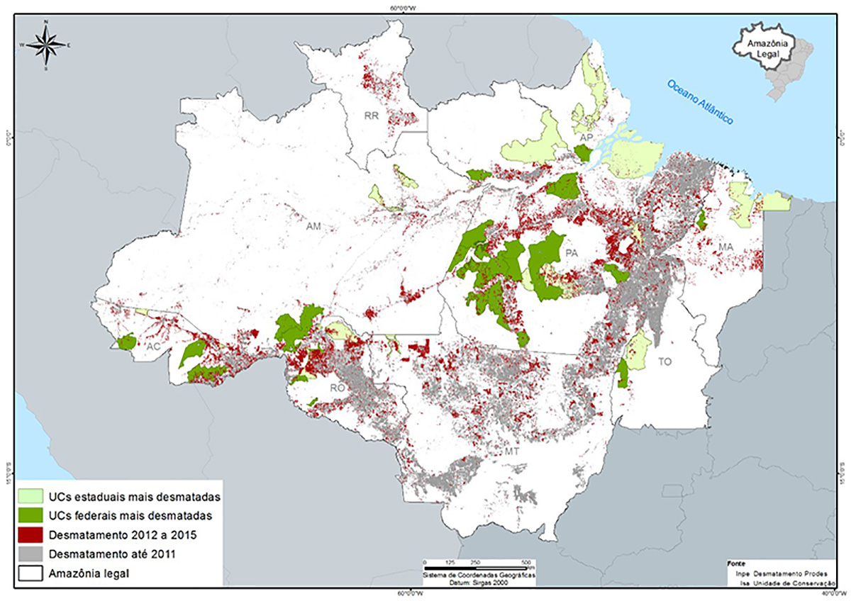 Mapa: Instituto do Homem e Meio Ambiente da Amazônia - IMAZON