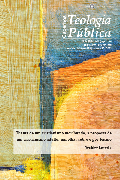163ª edição - Diante de um cristianismo moribundo, a proposta de um cristianismo adulto: um olhar sobre o pós-teísmo